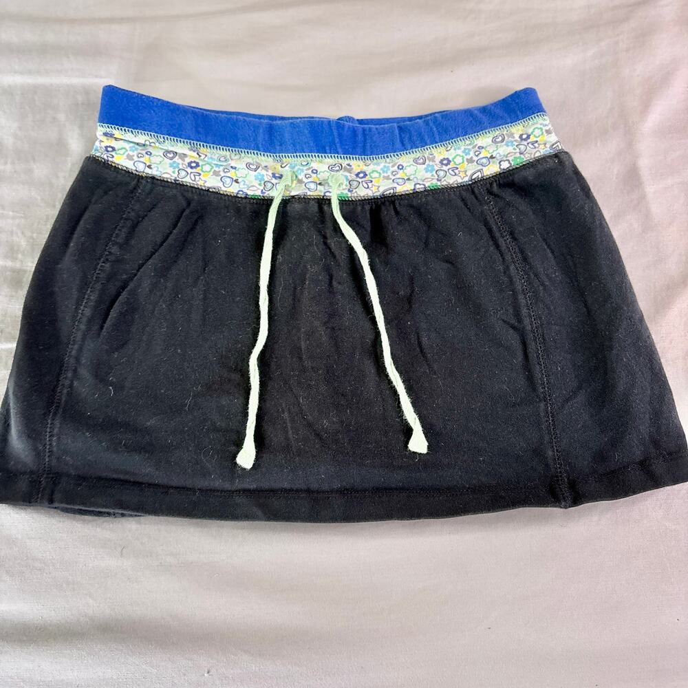 Y2K Girls Black Mini Skirt Large 10 12